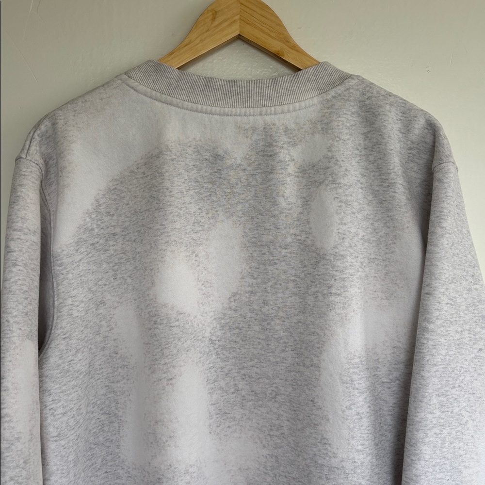 White Fox Santa Monica Tie Dye Heather Grey Sweatshirt L/XL - Picture 6 of 7
